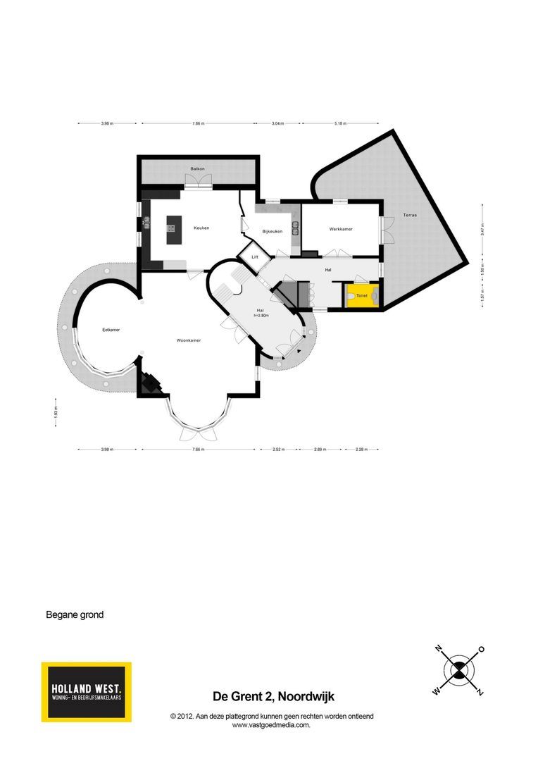 De Grent 2, Noordwijk plattegrond-0