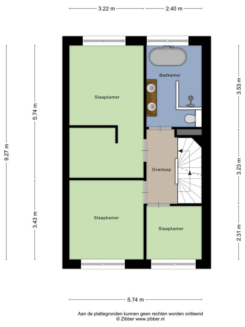 Kerkeland 5, Noordwijk plattegrond-1