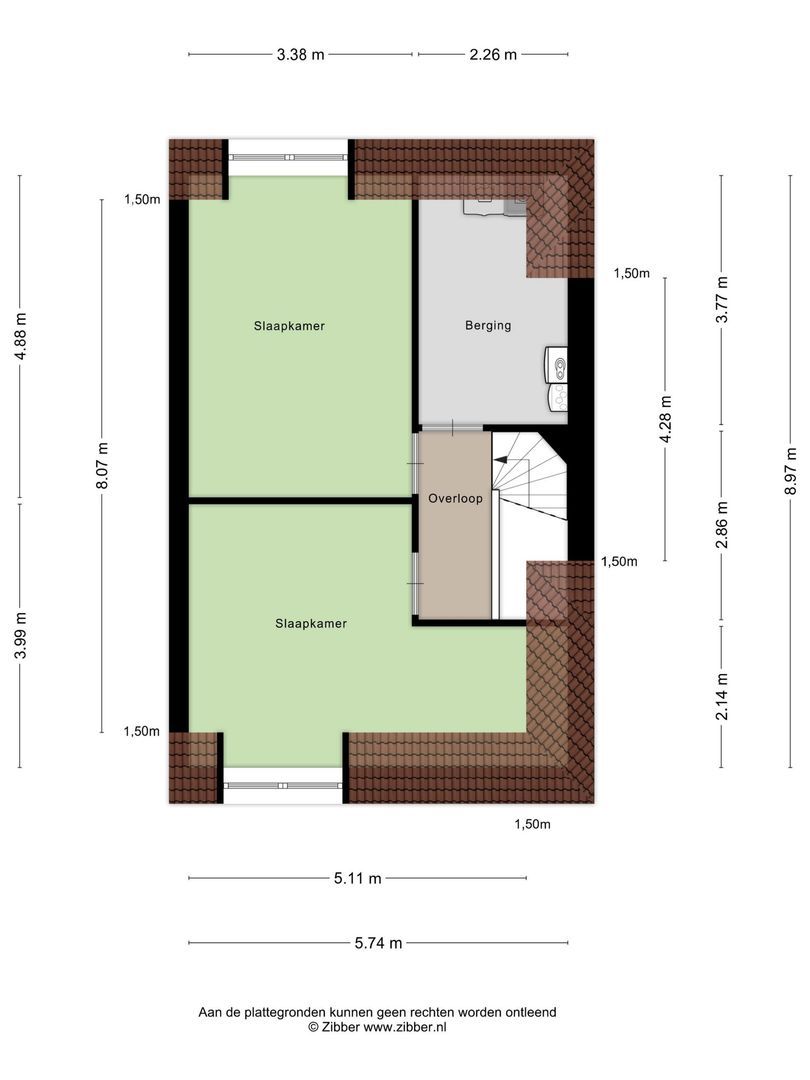 Kerkeland 5, Noordwijk plattegrond-2