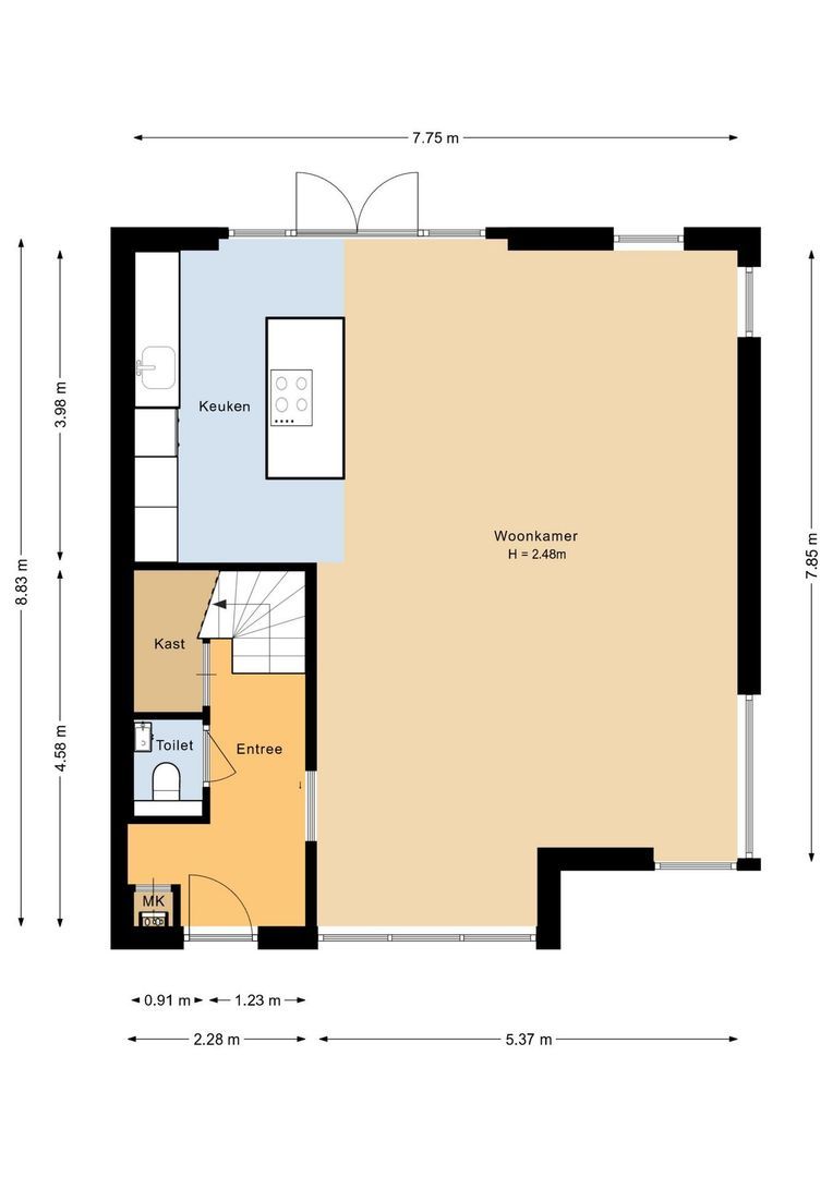 Tulpstraat 31, Noordwijk plattegrond-1