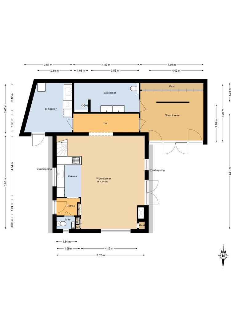 Beethovenweg 9, Noordwijk plattegrond-1