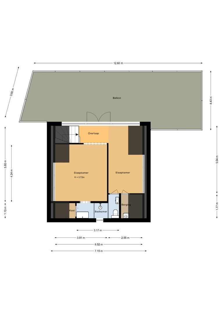 Beethovenweg 9, Noordwijk plattegrond-2