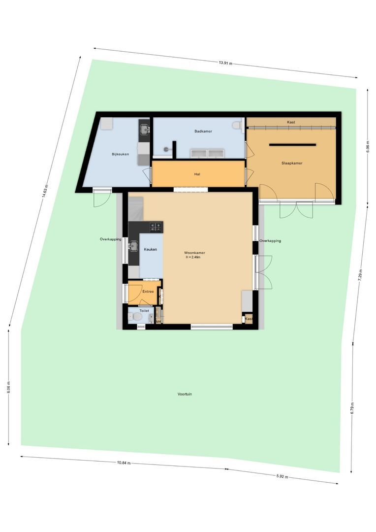 Beethovenweg 9, Noordwijk plattegrond-0