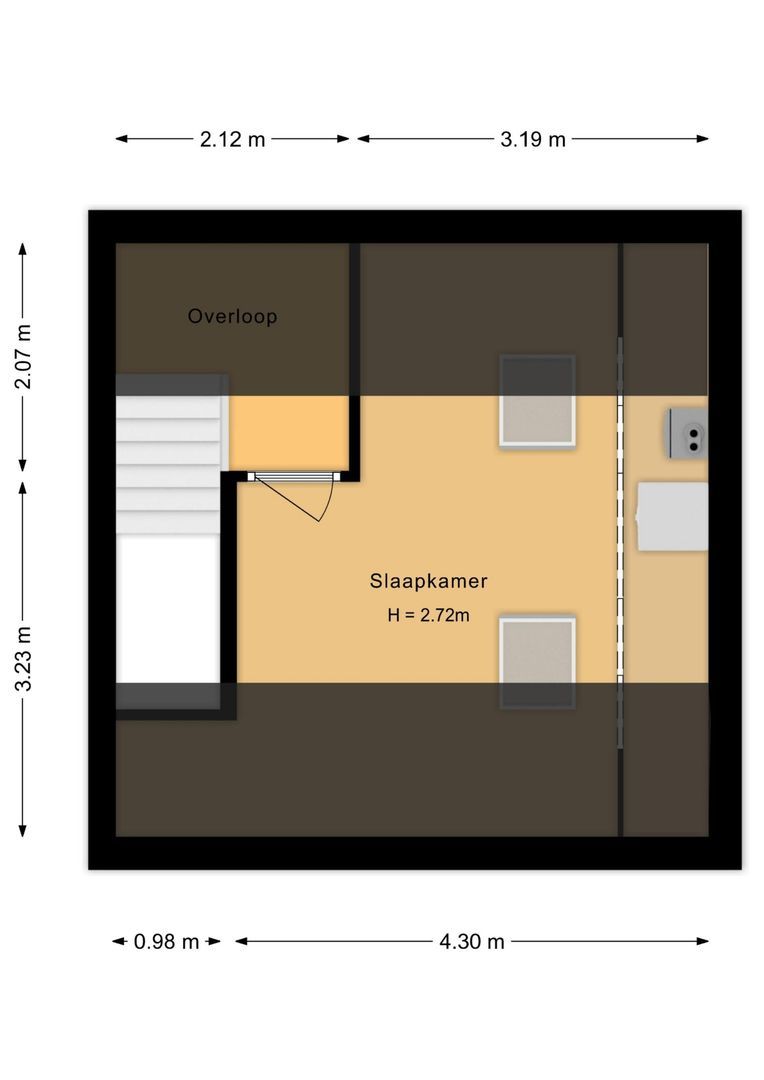 Binnenweg 3 A, Noordwijk plattegrond-3