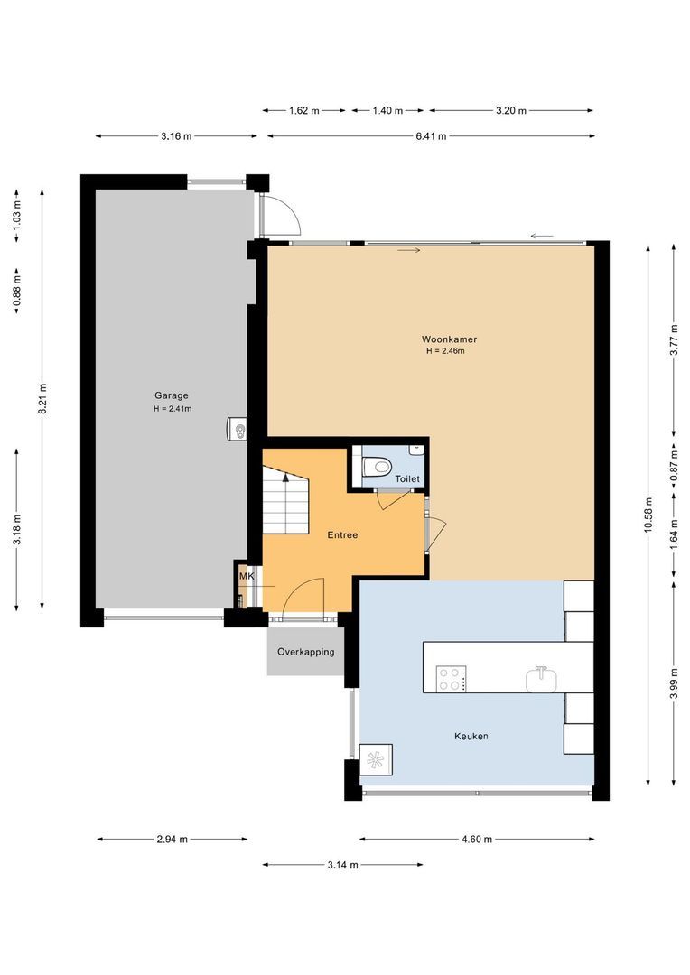 Pieter Bedijnstraat 43 D, Noordwijk plattegrond-1
