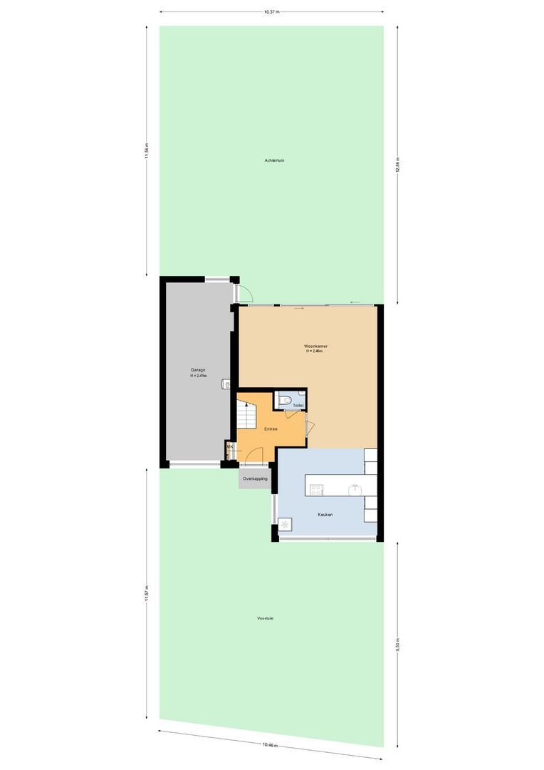 Pieter Bedijnstraat 43 D, Noordwijk plattegrond-0