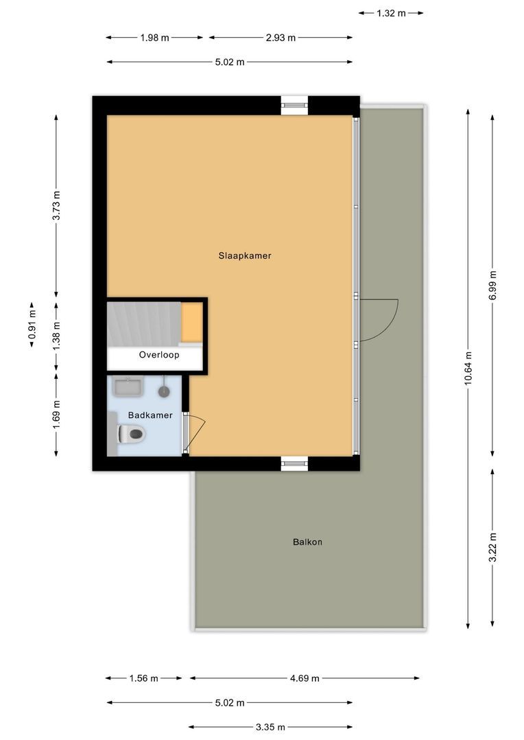 Pieter Bedijnstraat 43 D, Noordwijk plattegrond-3