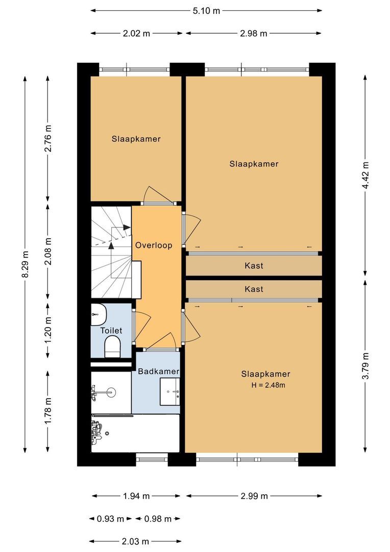 Tamarijnslaantje 39, Noordwijk plattegrond-2
