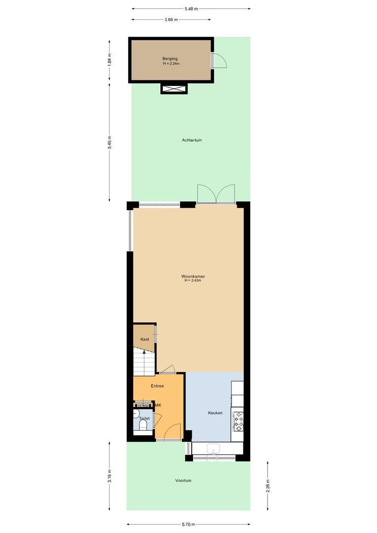 Tamarijnslaantje 39, Noordwijk plattegrond-0