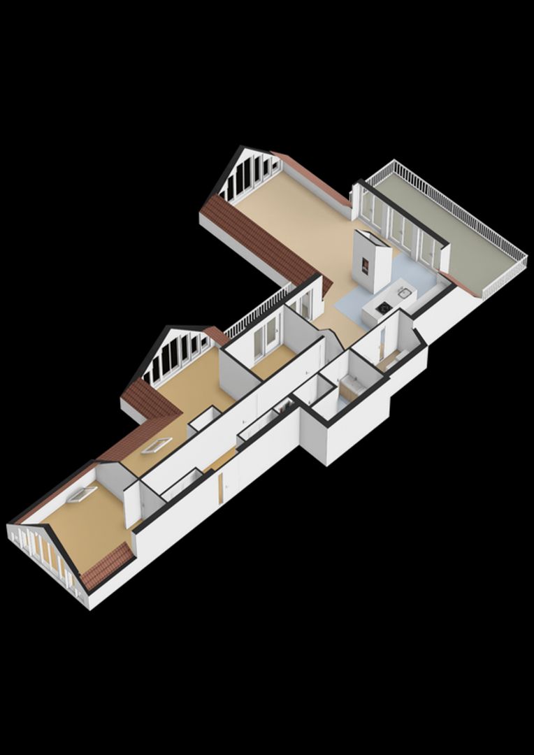 Huis ter Duinstraat 40 F, Noordwijk plattegrond-3