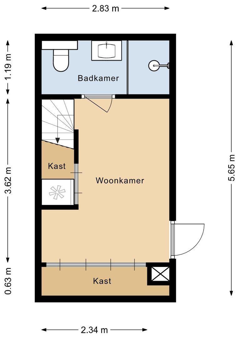 Huis ter Duinstraat 6, Noordwijk plattegrond-4