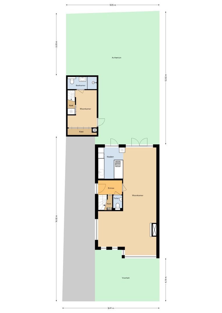 Huis ter Duinstraat 6, Noordwijk plattegrond-0