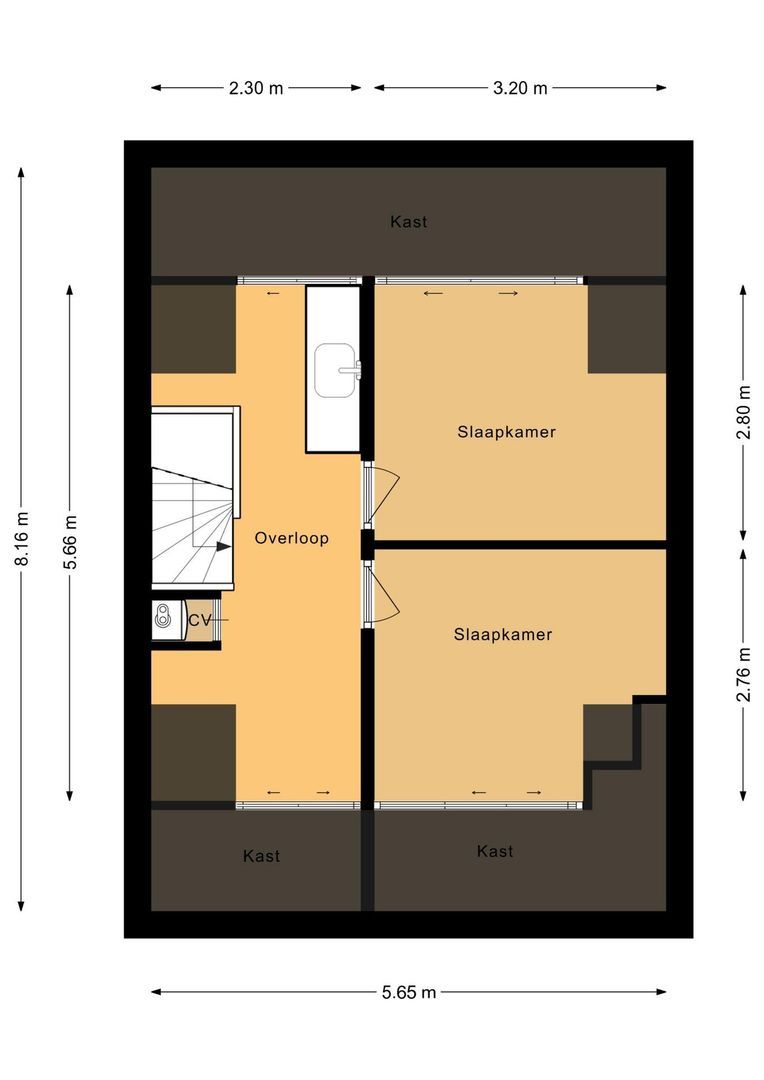 Huis ter Duinstraat 6, Noordwijk plattegrond-3