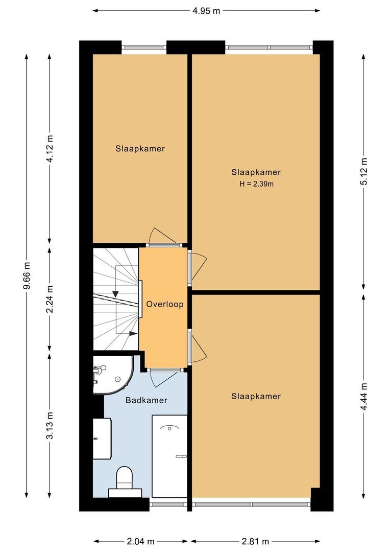 Bremkant 34, Noordwijk plattegrond-2