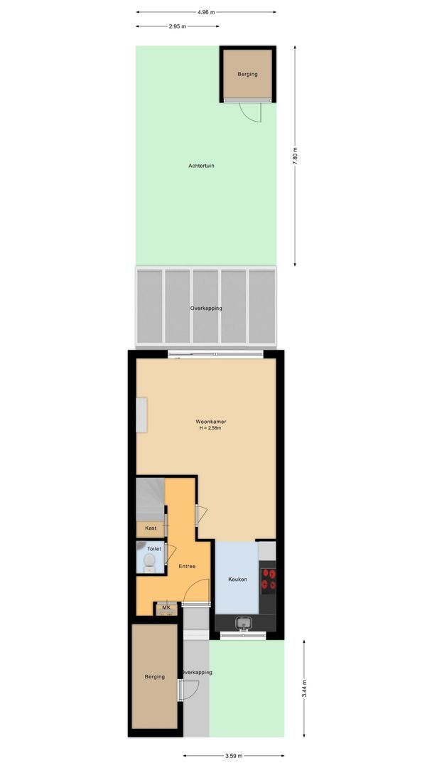Bremkant 34, Noordwijk plattegrond-0