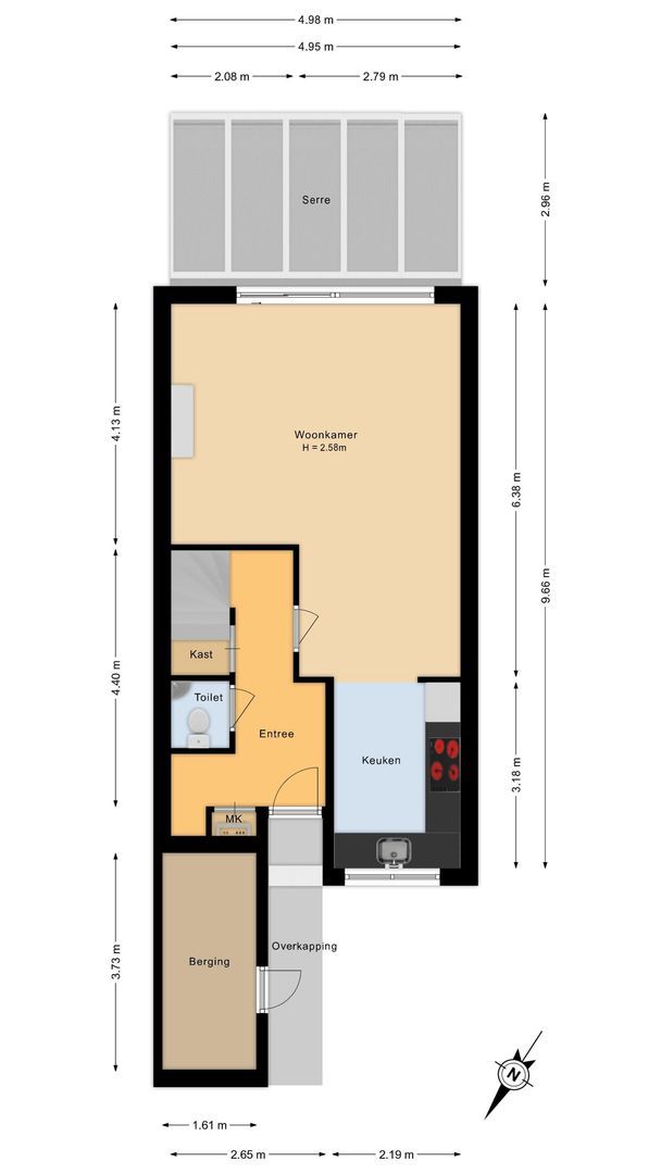 Bremkant 34, Noordwijk plattegrond-1