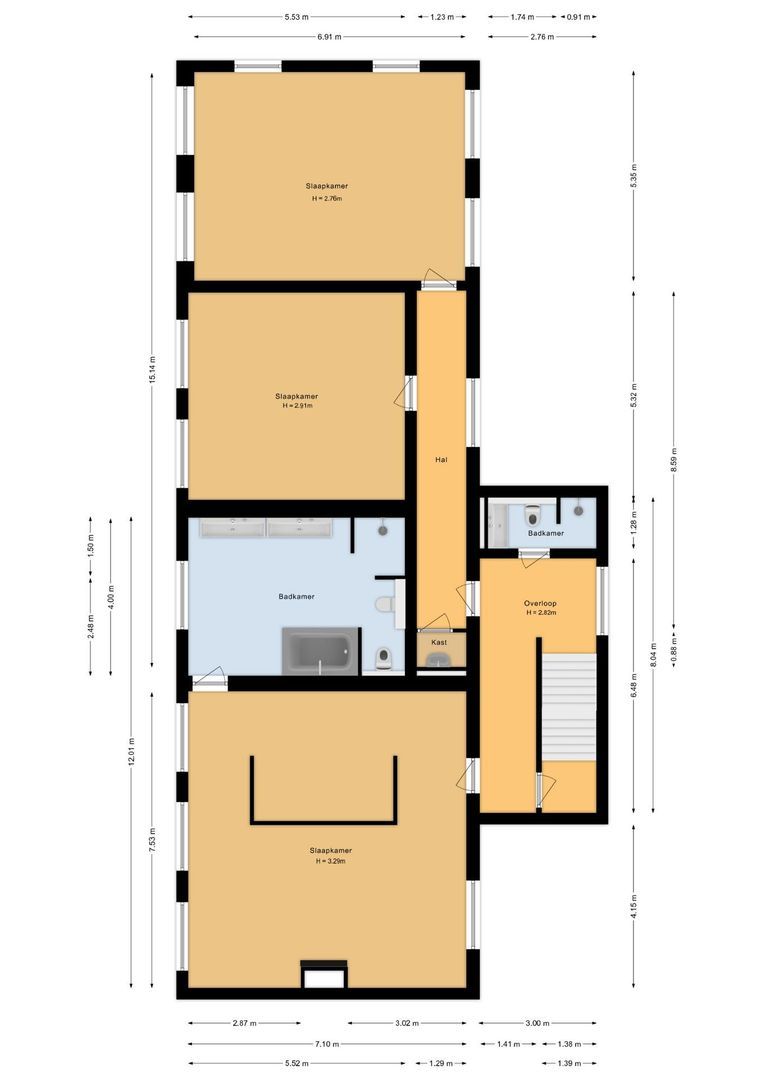 Lindenplein 1, Noordwijk plattegrond-2