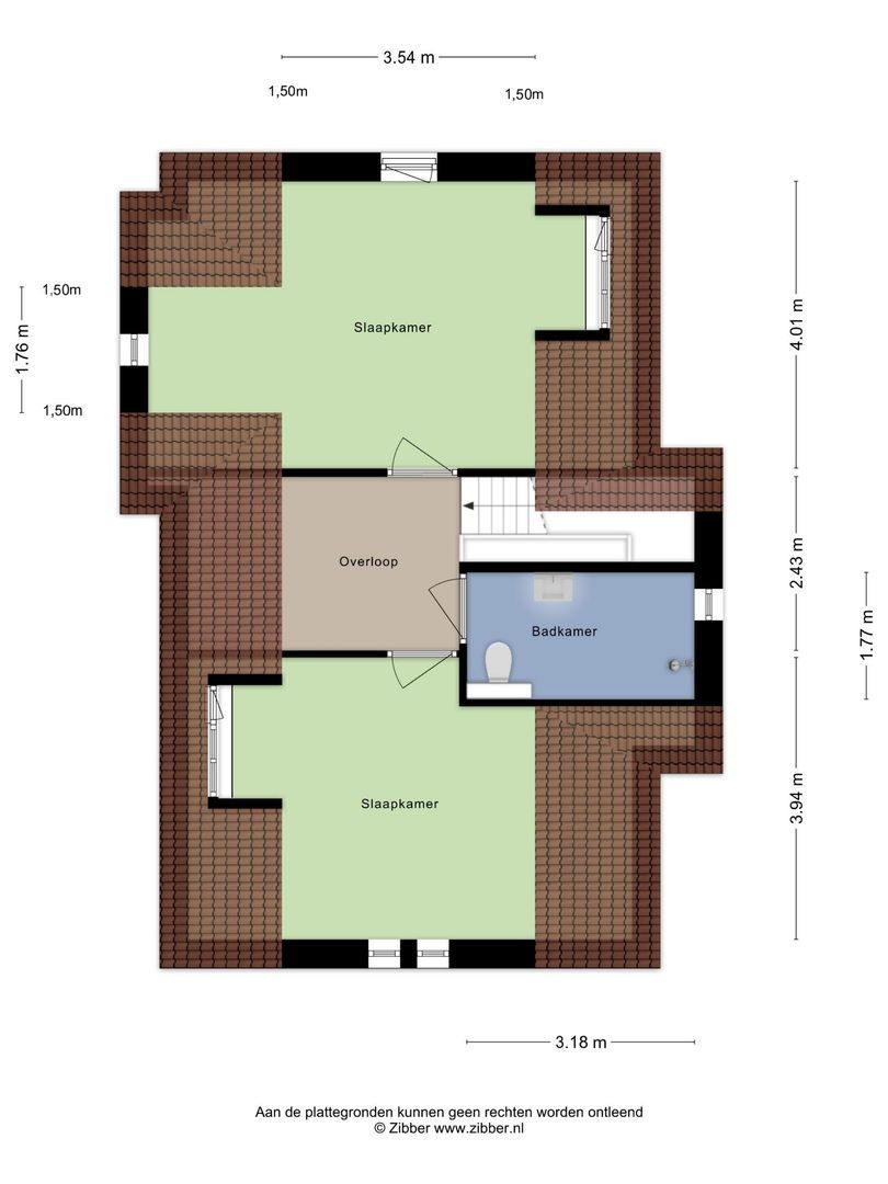 Oude Zeeweg 6, Noordwijk plattegrond-2