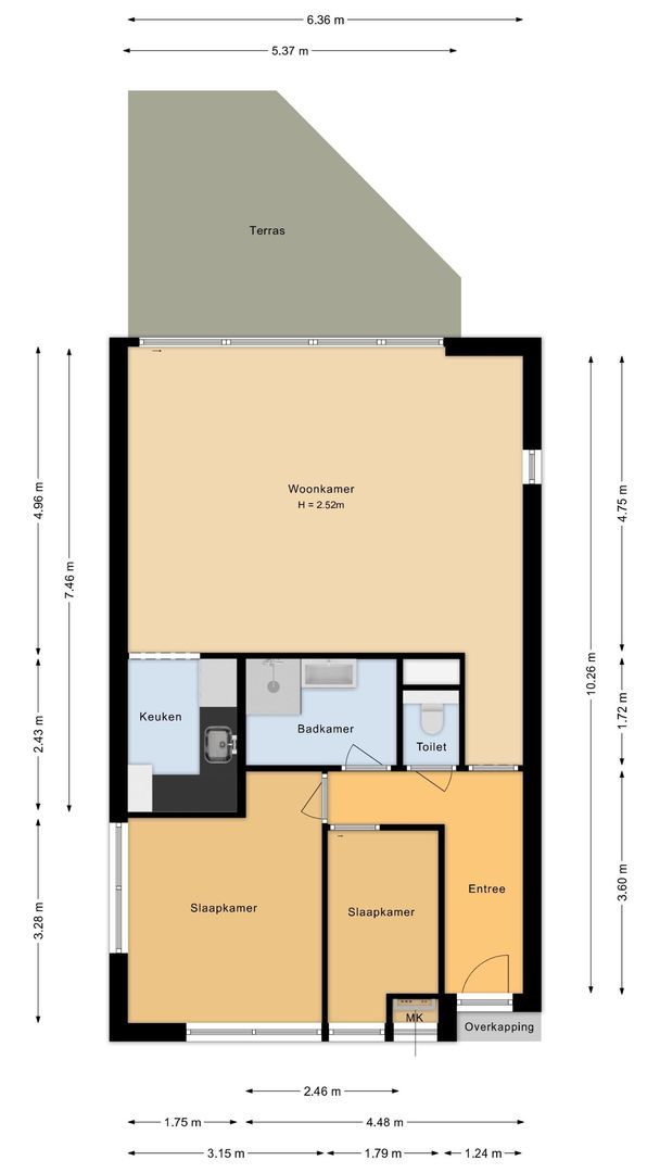 Writsaert 102, Noordwijk plattegrond-0