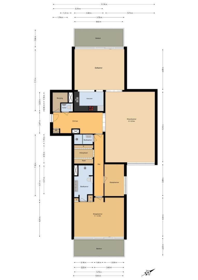 Duinwijck 7, Noordwijk plattegrond-0
