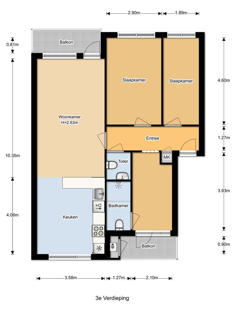 Sondauwhof 28, Noordwijk plattegrond-0