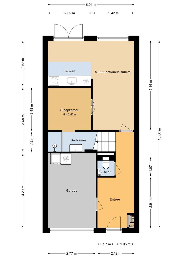 Westerbaan 30, Noordwijk plattegrond-1