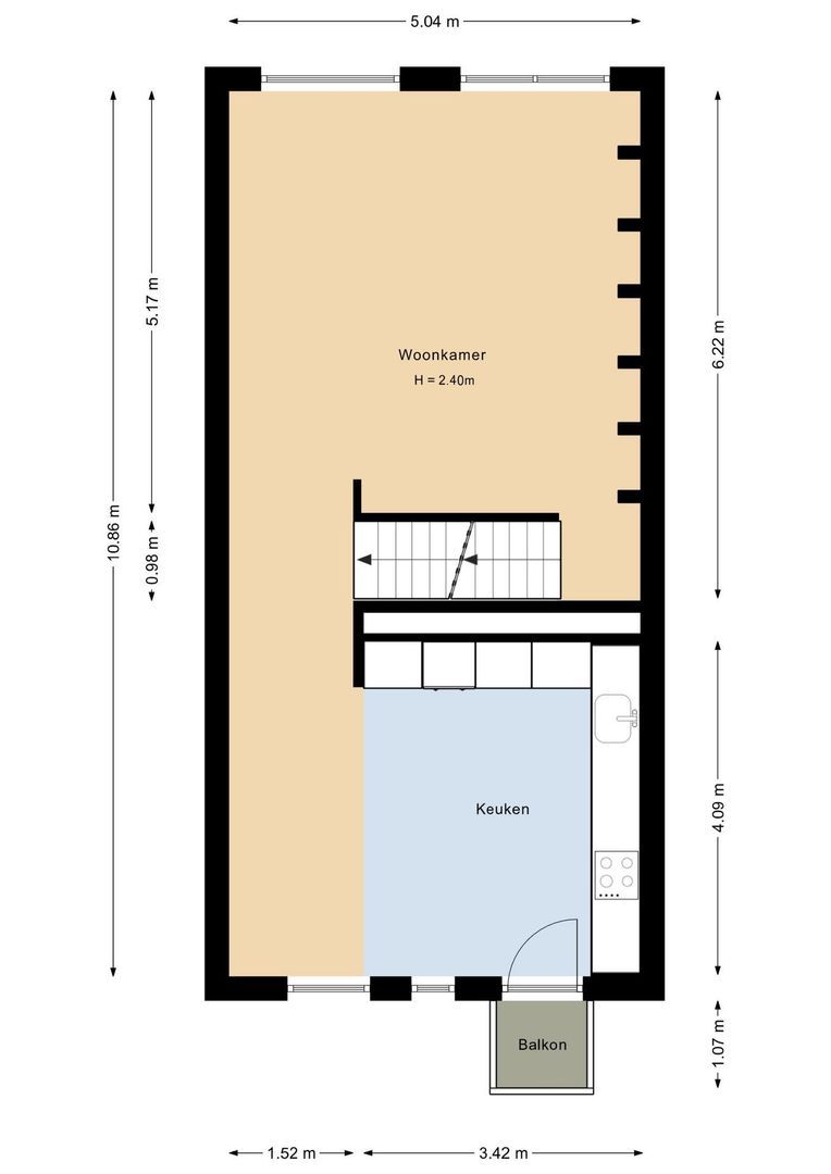 Westerbaan 30, Noordwijk plattegrond-2