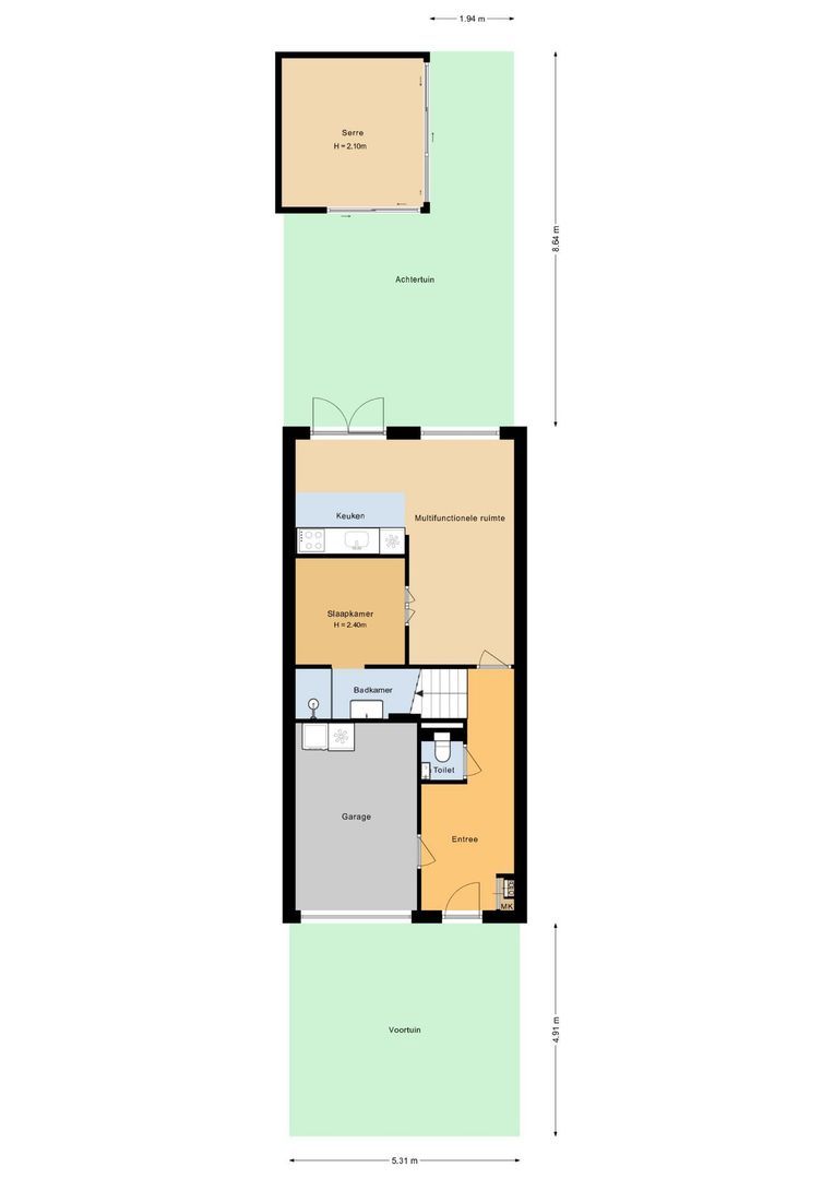 Westerbaan 30, Noordwijk plattegrond-0