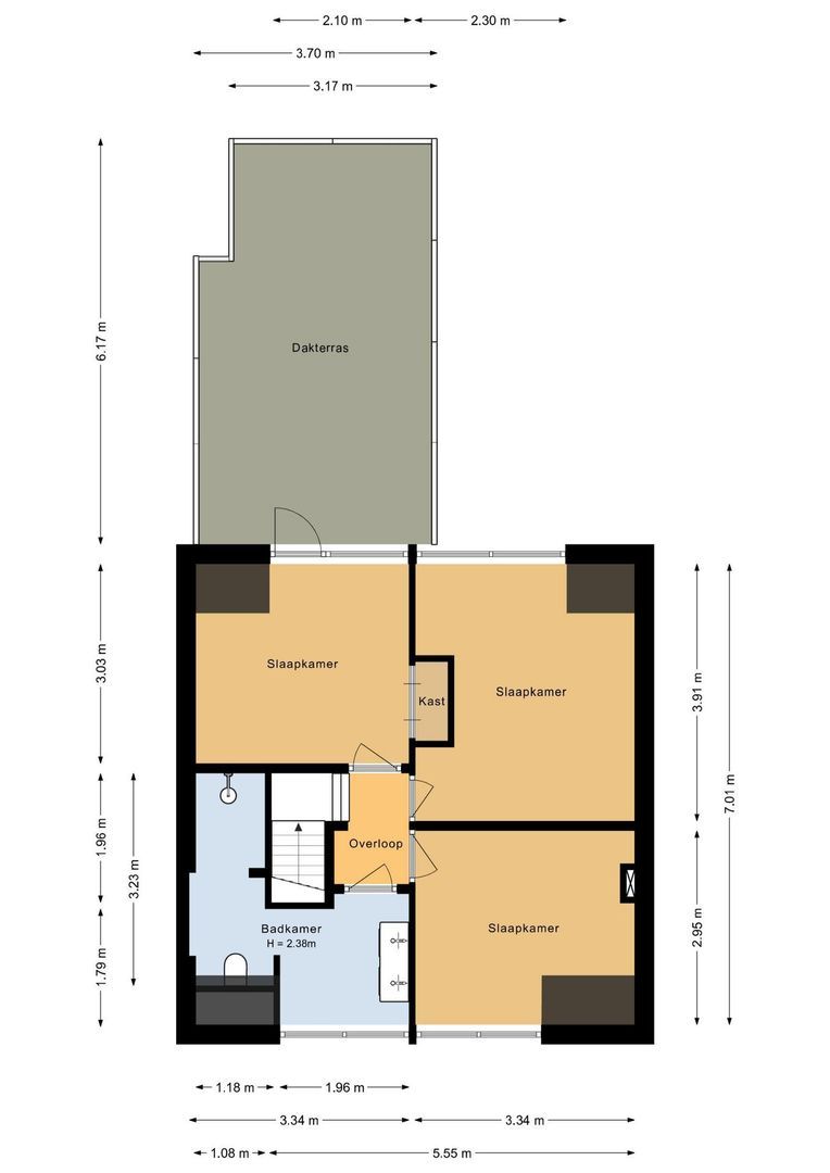 Piet Heinstraat 15, Noordwijk plattegrond-2