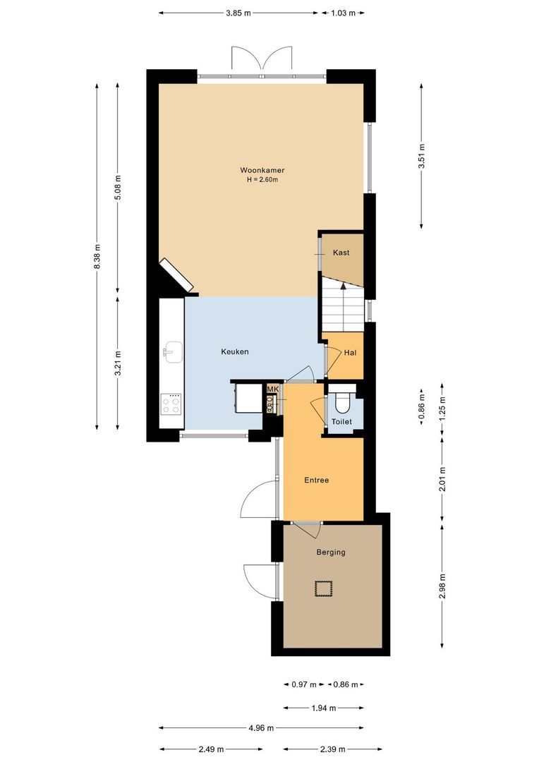 Zonnekant 2, Noordwijk plattegrond-1