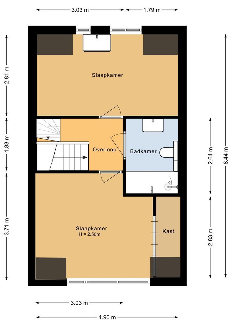 Bries 5, Noordwijk plattegrond-2