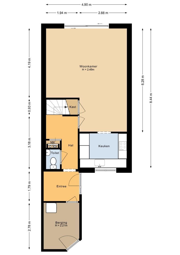 Bries 5, Noordwijk plattegrond-1