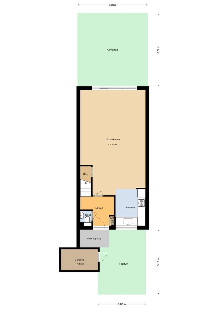Tolhoren 55, Noordwijk plattegrond-0