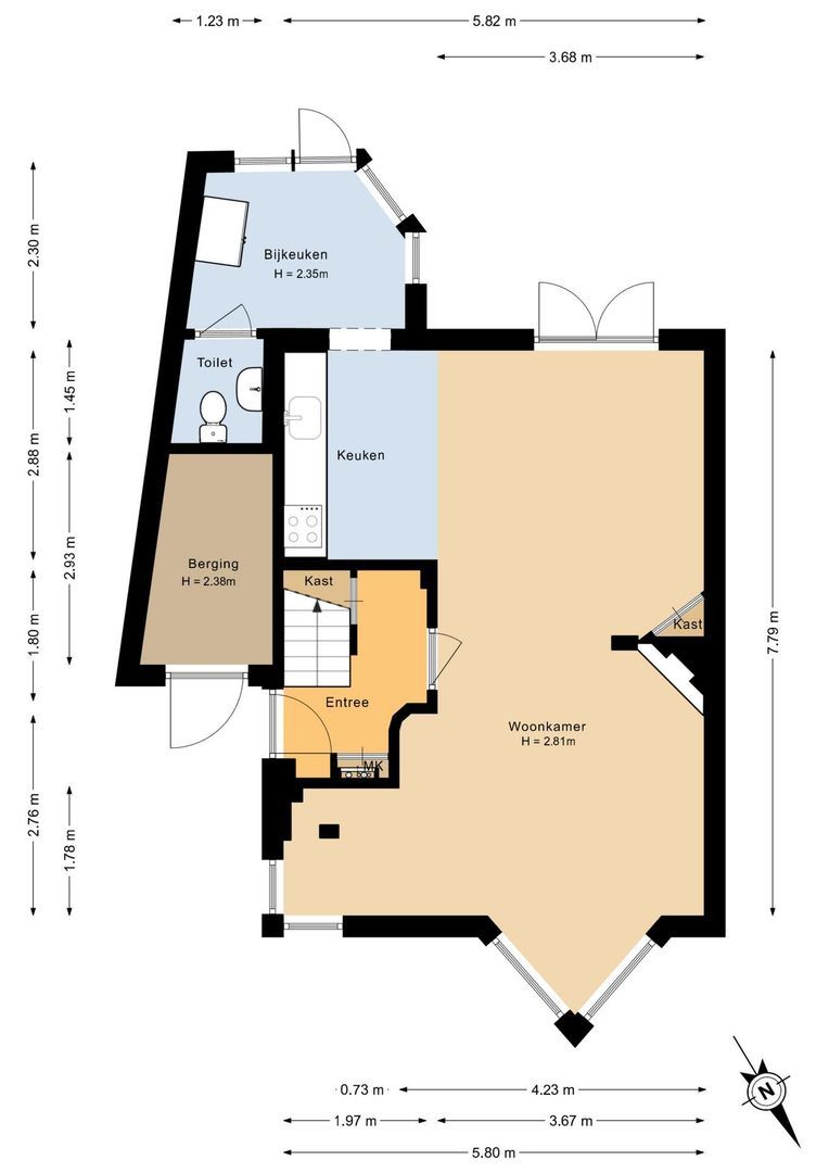 Daniël Noteboomstraat 1, Noordwijk plattegrond-1