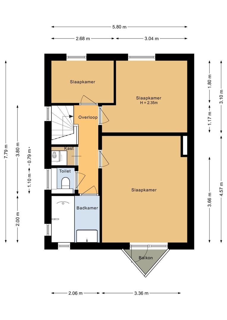 Daniël Noteboomstraat 1, Noordwijk plattegrond-2