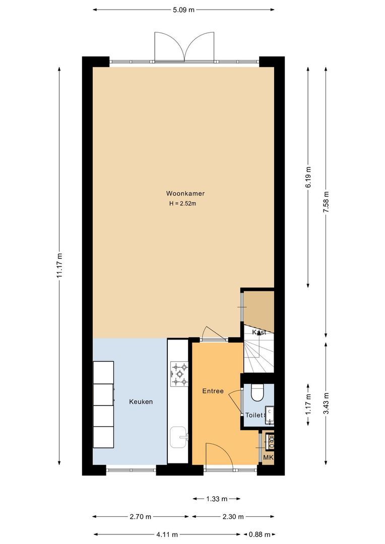 Boechorsthof 30, Noordwijk plattegrond-1