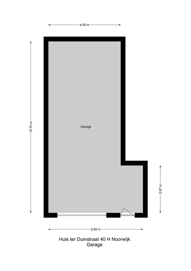 Huis ter Duinstraat 40 H, Noordwijk plattegrond-2