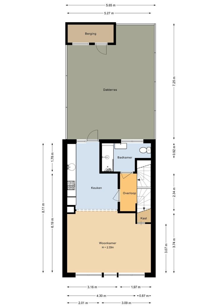 Kerkstraat 19, Noordwijk plattegrond-2
