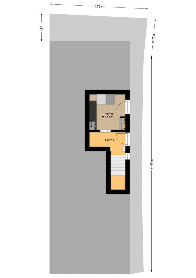 Kerkstraat 19, Noordwijk plattegrond-0