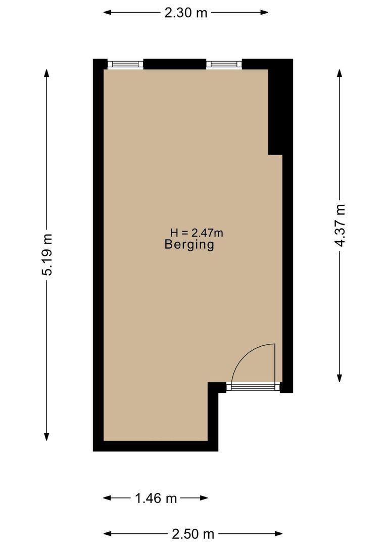 Beeklaan 196, Noordwijk plattegrond-1