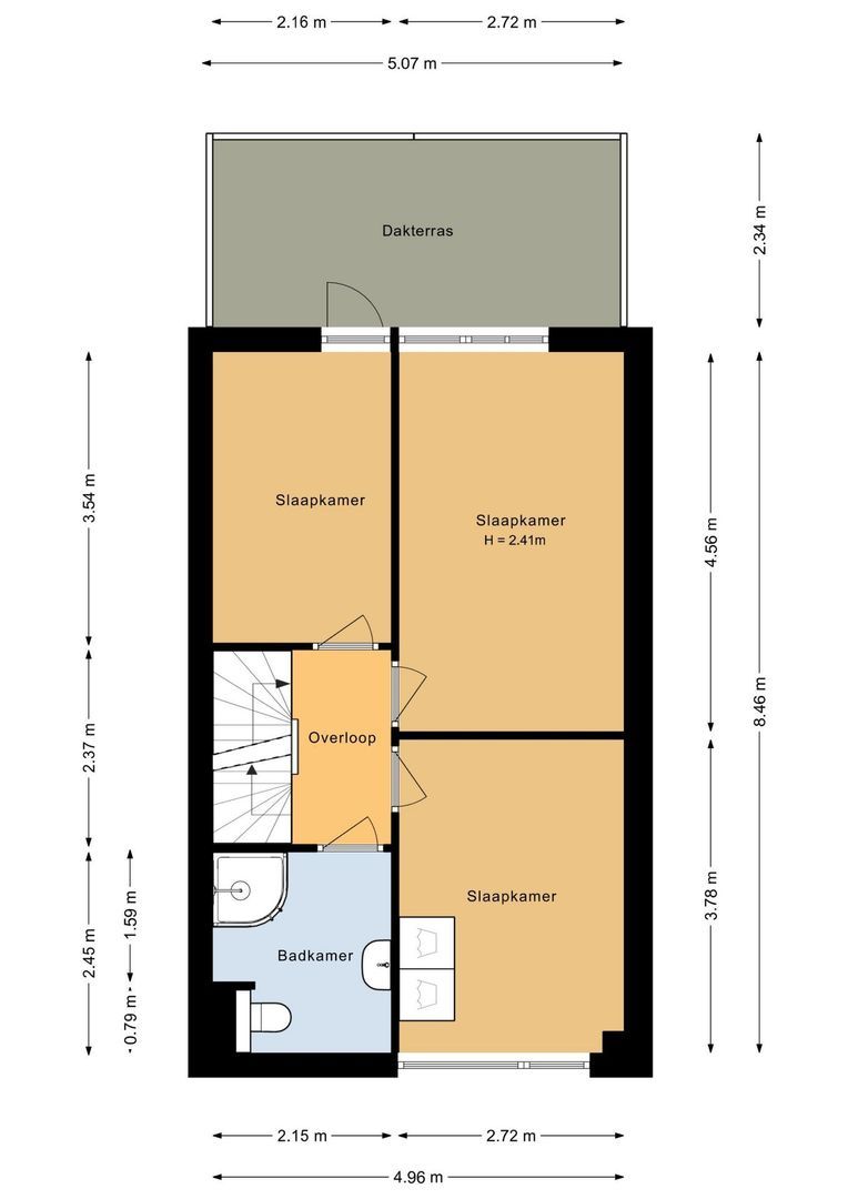 Zonnekant 81, Noordwijk plattegrond-2