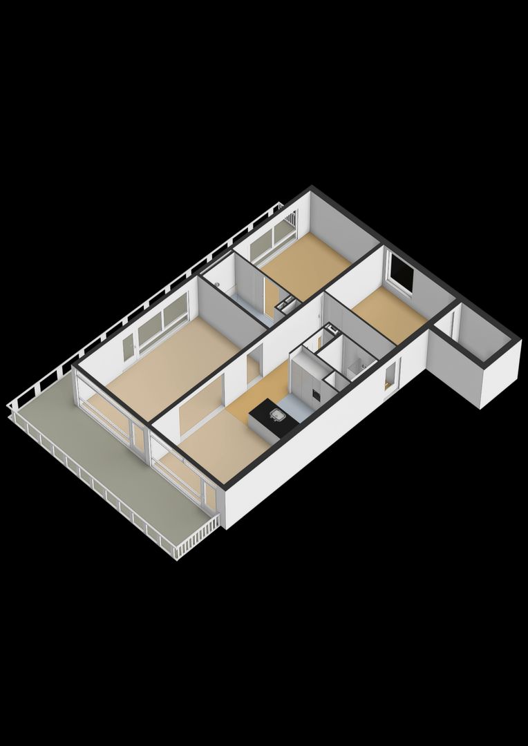 Residence Rembrandt 109, Noordwijk plattegrond-2
