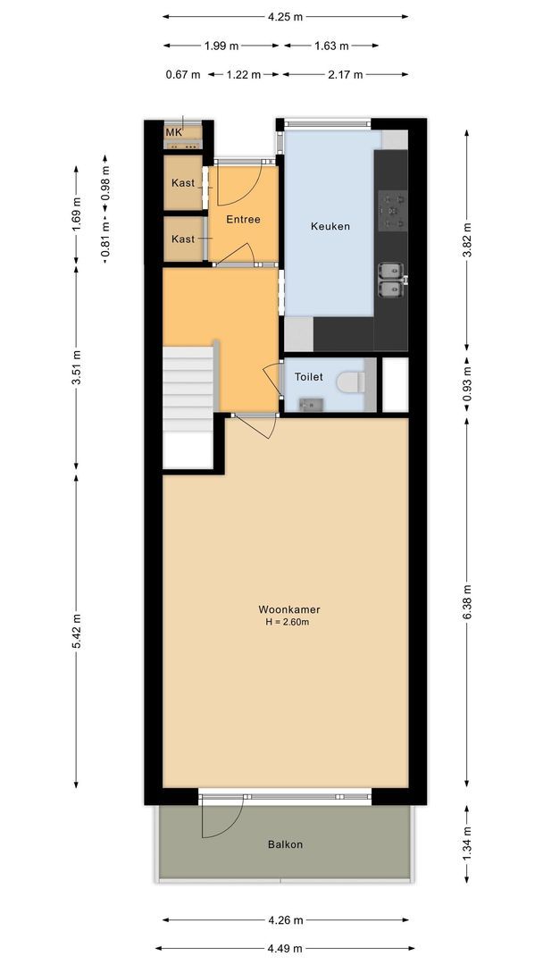 Irislaan 135, Oegstgeest plattegrond-0