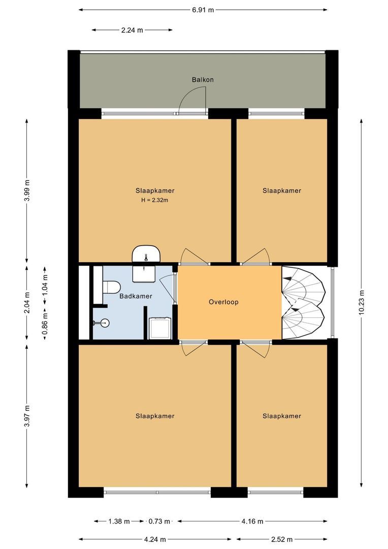 Duinwetering 15, Noordwijk plattegrond-2