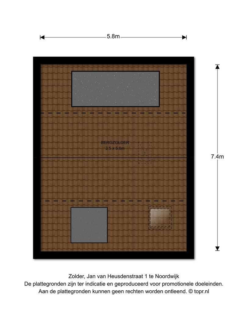 Jan van Heusdenstraat 1, Noordwijk plattegrond-2