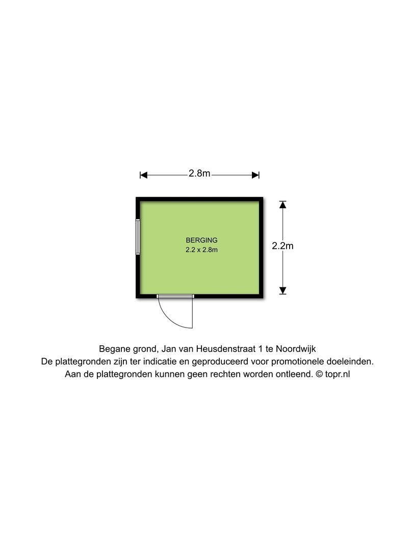 Jan van Heusdenstraat 1, Noordwijk plattegrond-3