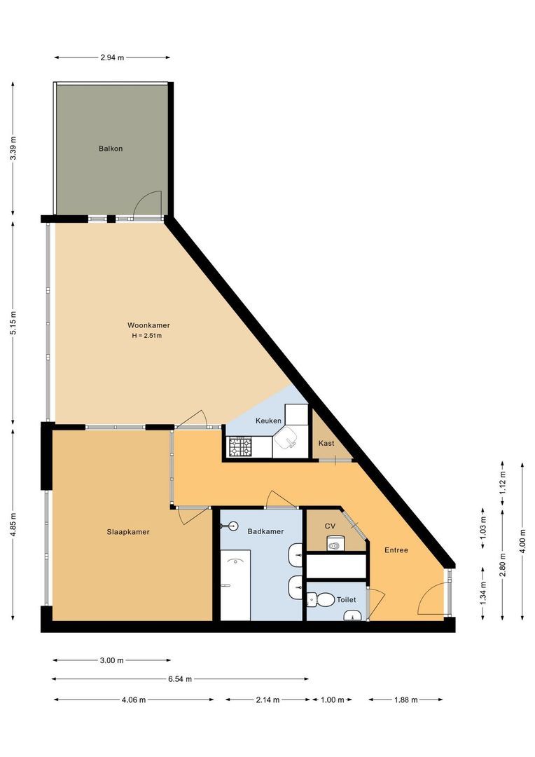 Wantveld 6, Noordwijk plattegrond-0