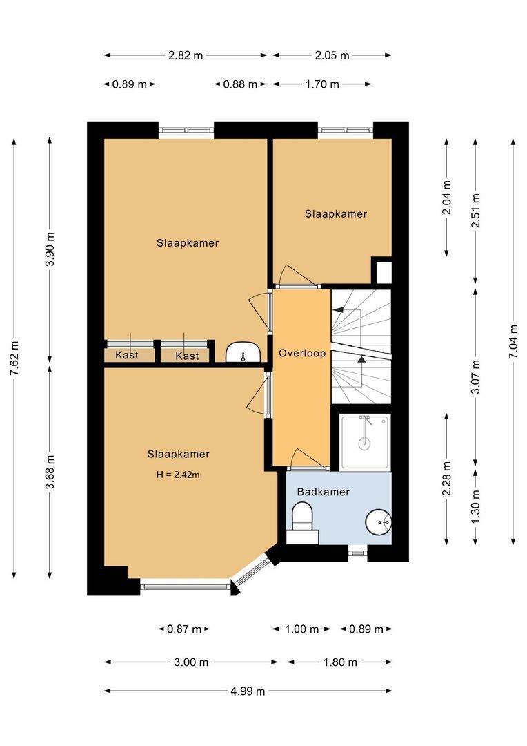 Egbert de Grootstraat 30, Noordwijk plattegrond-2