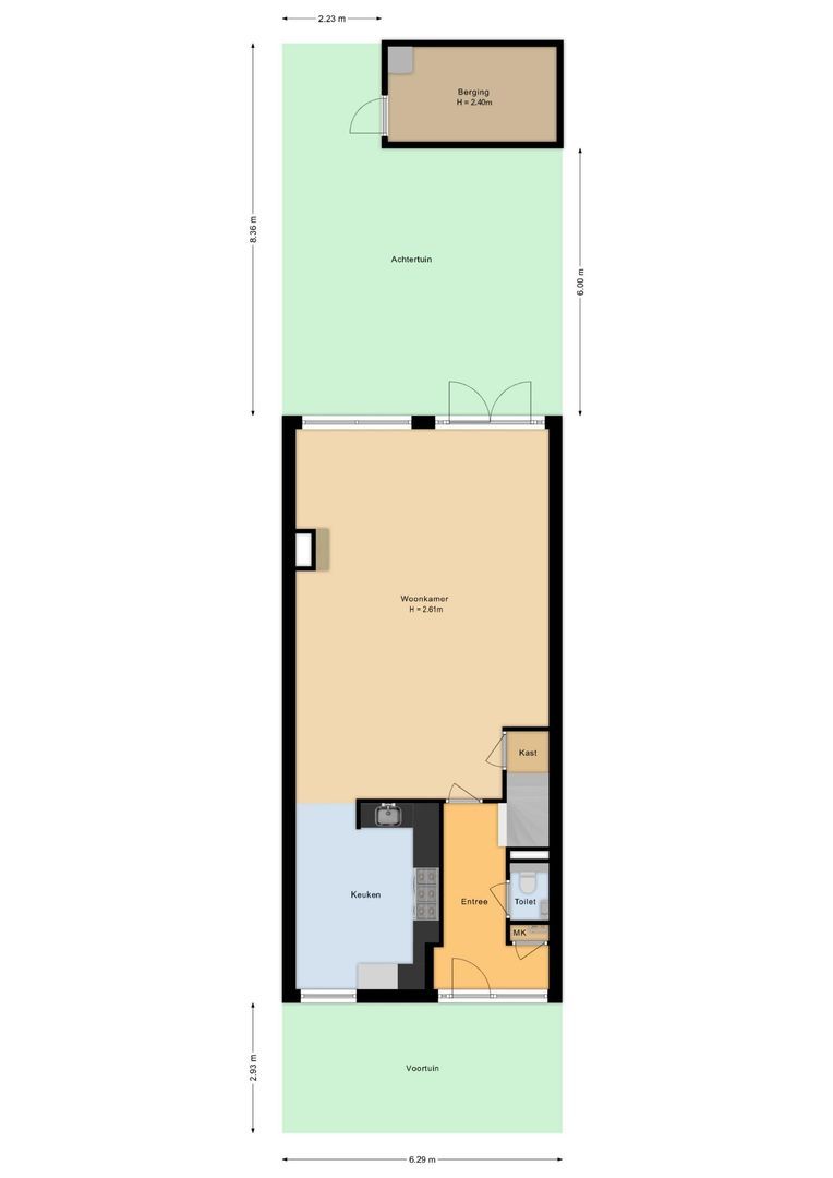 Overbeek 38, Noordwijk plattegrond-0