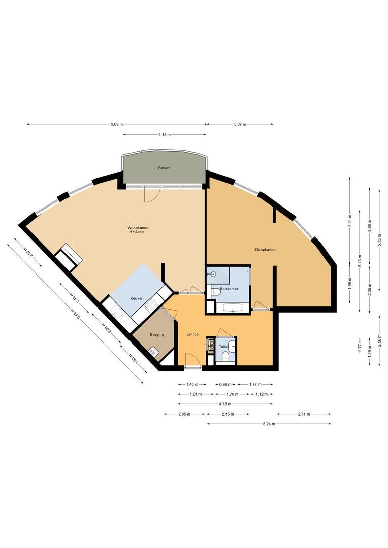 Groot Hoogwaak 106, Noordwijk plattegrond-0